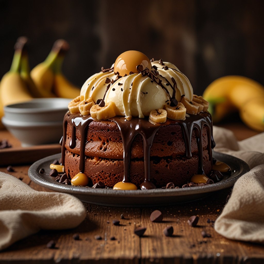 cake banane pepite chocolat