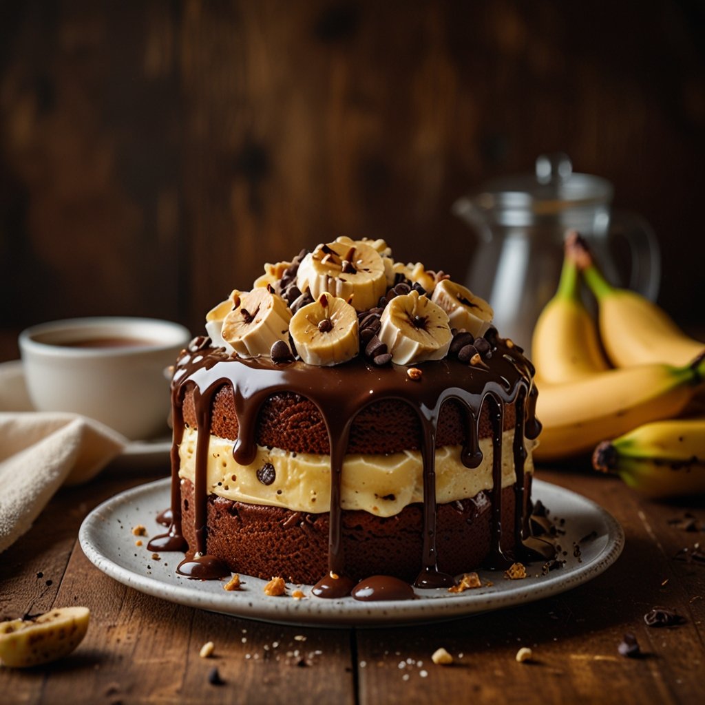 cake banane pepite chocolat