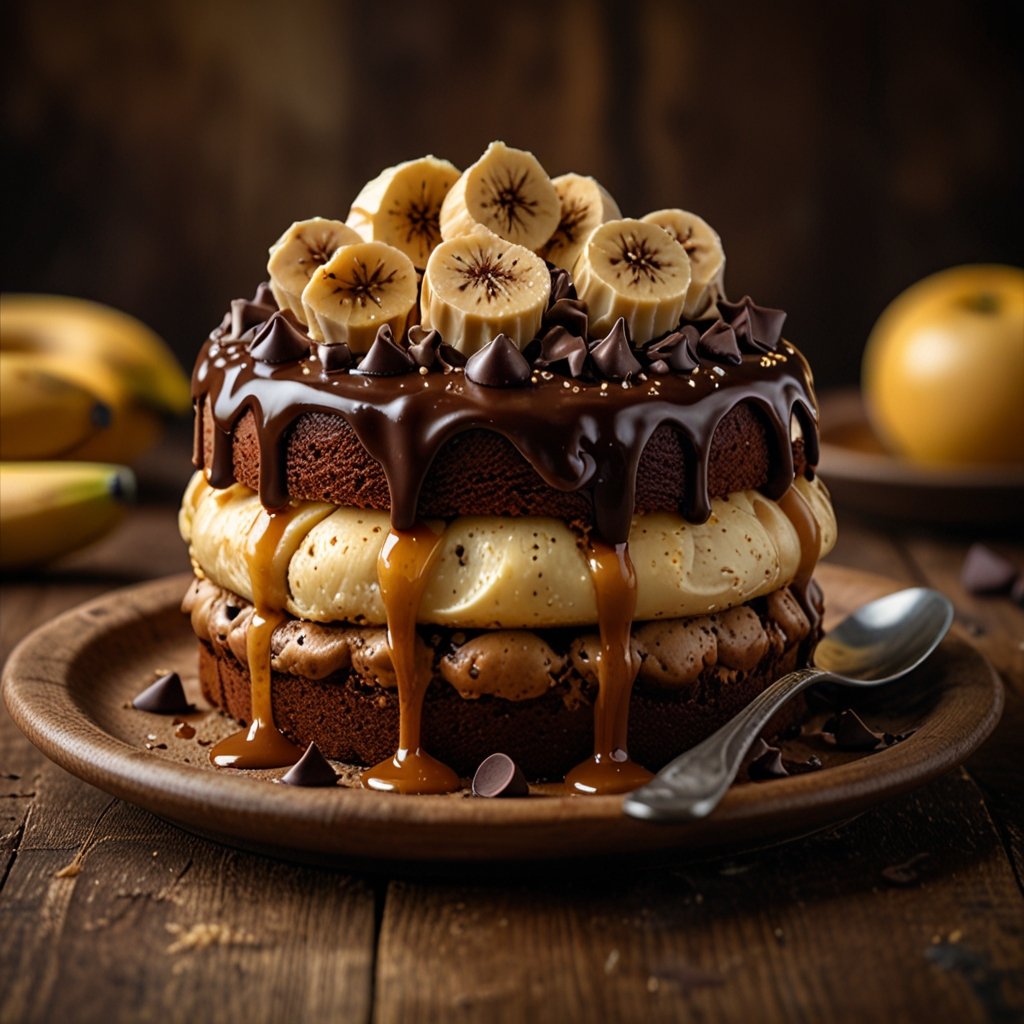 cake banane pepite chocolat