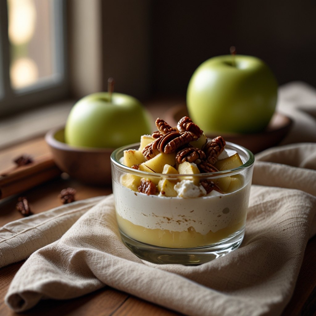 dessert ricotta pommes