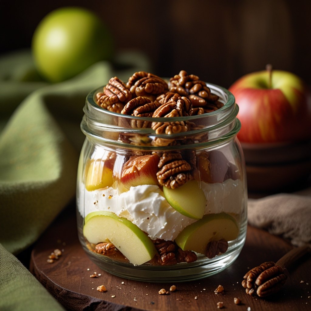 dessert ricotta pommes