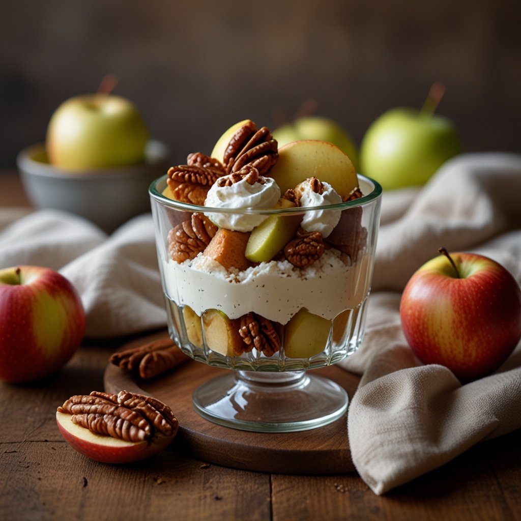 dessert ricotta pommes