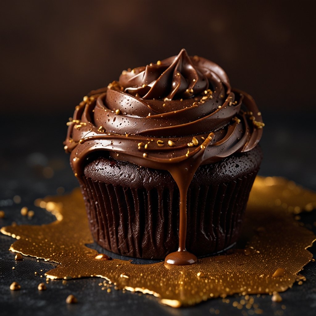 glaçage cupcake chocolat