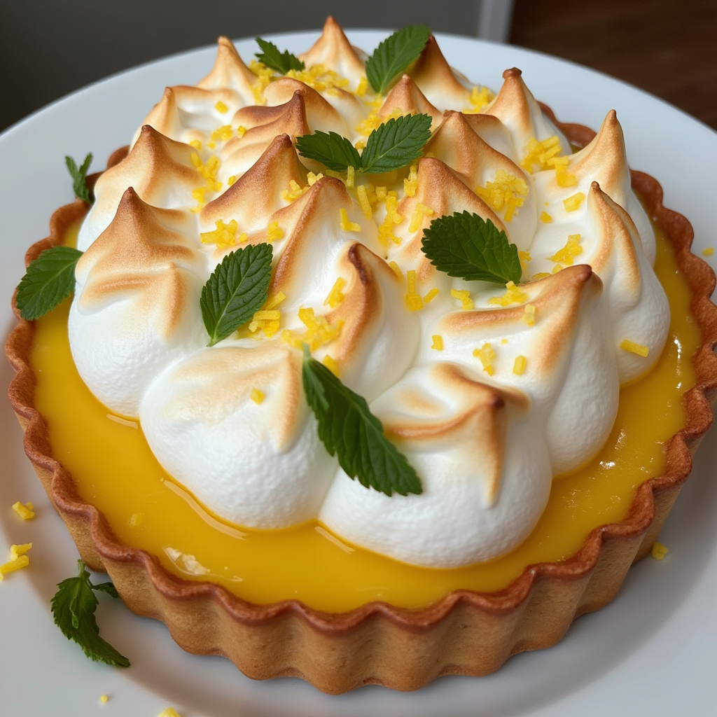 tarte au citron meringuée