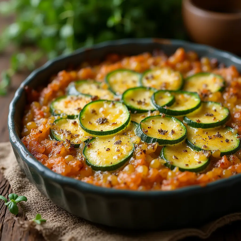 gratin de courgettes au cantal laurent mariotte
