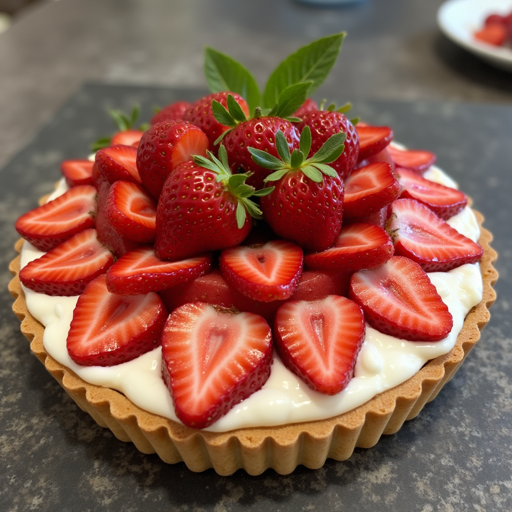 tarte aux fraises