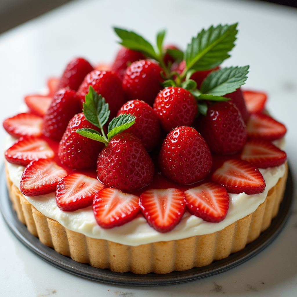 tarte aux fraises