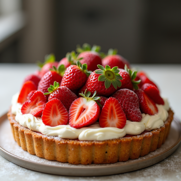 tarte aux fraises