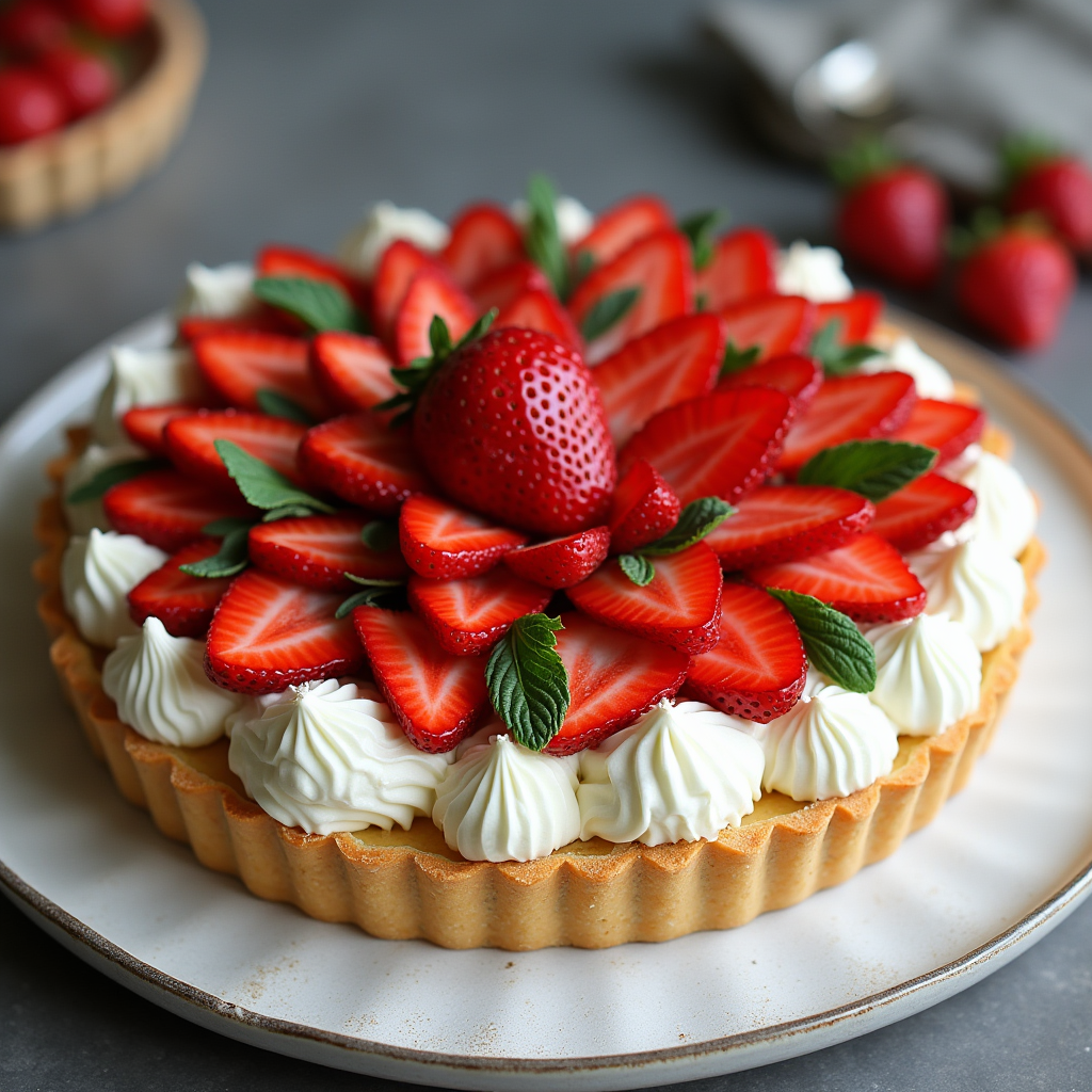 tarte aux fraises